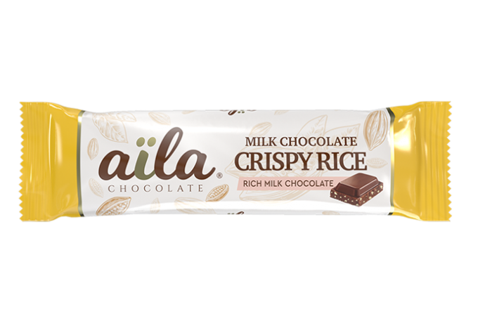 Aila Chocolate - Products - Milk Chocolate Crispy Rice